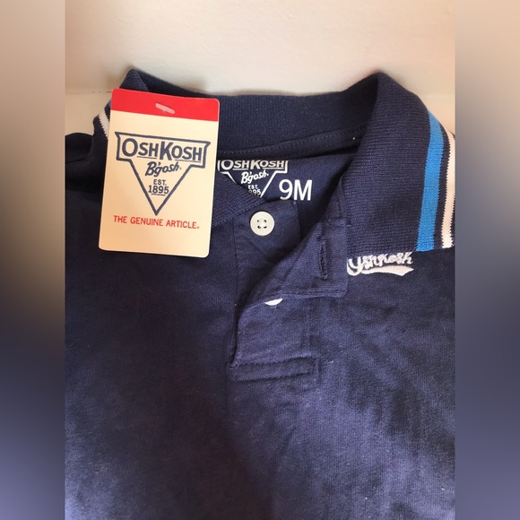 NEW Oshkosh Navy Blue Onsie - Picture 3 of 4